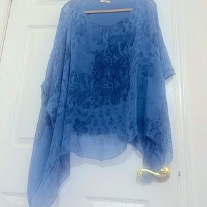 XL blue blouse